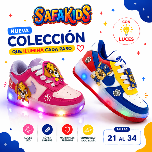 PAW PATROL EDICION LUCES LED - safakids