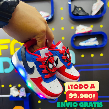 Nik dunk luces(sonic,paw patrol,spiderman)